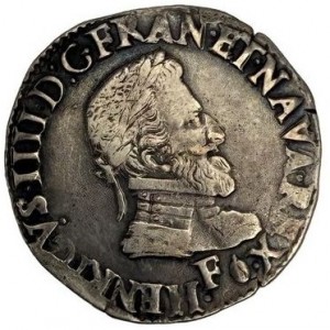 Аверс монеты Франция, ½ франка, 1589-1610