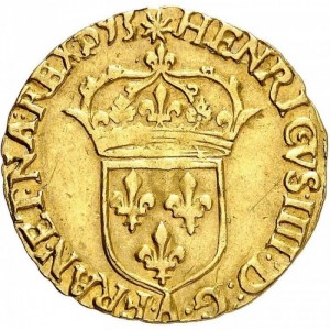 Аверс монеты Франция, 1 дьёр, 1589-1595