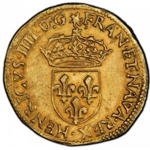 Аверс монеты Франция, 1 дьёр, 1590-1610