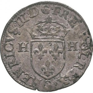 Аверс монеты Франция, 1 дузен, 1575-1596, Короны в углах креста