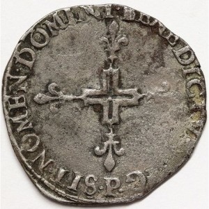 Реверс монеты Франция, 2 соля, 1578-1593