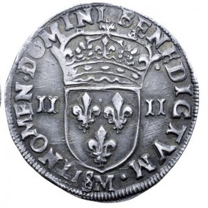 Реверс монеты Франция, ¼ Экю, 1578-1592, Крест на аверсе
