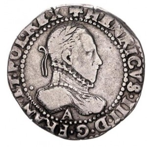 Аверс монеты Франция, ½ франка, 1575-1593