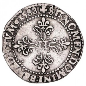 Реверс монеты Франция, ½ франка, 1575-1593