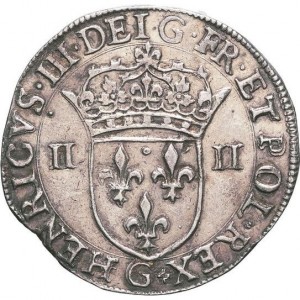 Аверс монеты Франция, ¼ Экю, 1578-1590, Крест на реверсе