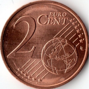 Реверс монеты Финляндия, 2 евроцента, 1999-2026