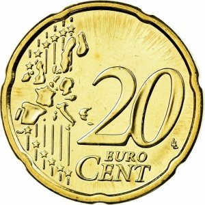 Реверс монеты Финляндия, 20 евроцентов, 1999-2006