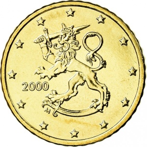 Аверс монеты Финляндия, 50 евроцентов, 1999-2006
