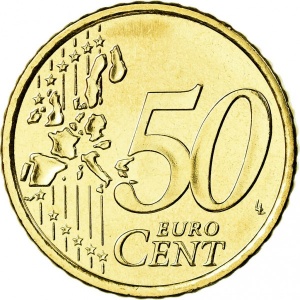 Реверс монеты Финляндия, 50 евроцентов, 1999-2006