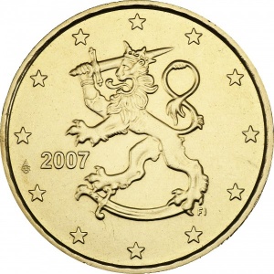 Аверс монеты Финляндия, 50 евроцентов, 2007-2026