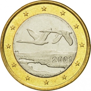 Аверс монеты Финляндия, 1 евро, 1999-2006