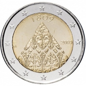 Аверс монеты Финляндия, 2 евро, 2009, 200 лет автономии Финляндии