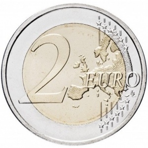 Реверс монеты Финляндия, 2 евро, 2012, 10 лет евро наличными