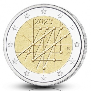 Аверс монеты Финляндия, 2 евро, 2020, 100 лет Университету Турку
