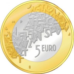Реверс монеты Финляндия, 5 евро, 2006, Председательство Финляндии в ЕС