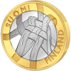 Аверс монеты Финляндия, 5 евро, 2011, Исторические регионы Финляндии - Карелия