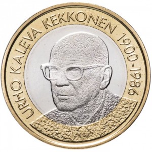 Реверс монеты Финляндия, 5 евро, 2017, Урхо Калева Кекконен (1956-1981)