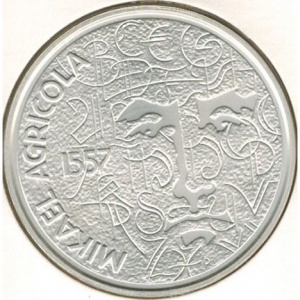 Аверс монеты Финляндия, 10 евро, 2007, 450 лет со дня смерти Микаэля Агриколы