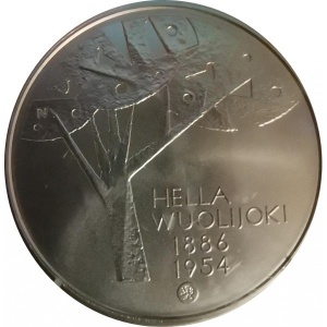 Аверс монеты Финляндия, 10 евро, 2011, 125 лет со дня рождения Хелла Вуолийоки