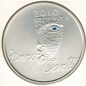 Реверс монеты Финляндия, 10 евро, 2010, Минна Кант