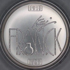 Реверс монеты Финляндия, 10 евро, 2011, 100 лет со дня рождения Кай Франка