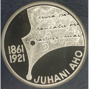 Реверс монеты Финляндия, 10 евро, 2011, 150 лет со дня рождения Юхани Ахо