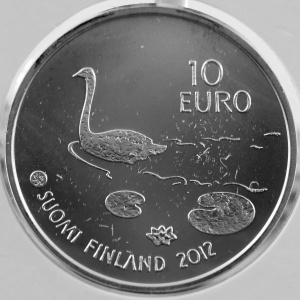 Аверс монеты Финляндия, 10 евро, 2012, 150 лет со дня рождения Хенрика Вигстрема
