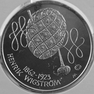 Реверс монеты Финляндия, 10 евро, 2012, 150 лет со дня рождения Хенрика Вигстрема