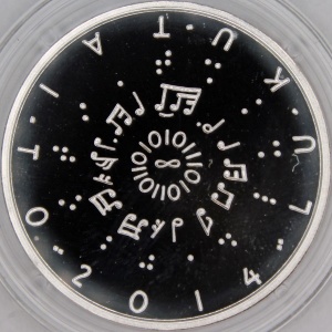 Реверс монеты Финляндия, 10 евро, 2014, Грамотность