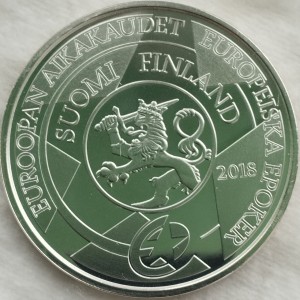 Аверс монеты Финляндия, 10 евро, 2018, Барокко и Рококо