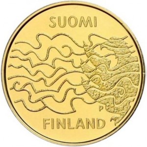 Аверс монеты Финляндия, 100 евро, 2008, 200 лет Финляндской войне