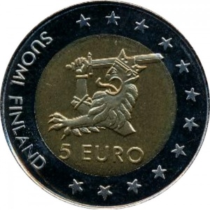Аверс монеты Финляндия, 5 евро, 1996, Олафсборг