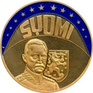 Реверс монеты Финляндия, 1 ЭКЮ, 1997, Карл Густав Маннергейм