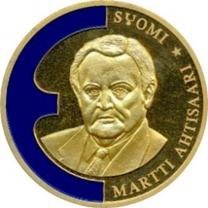 Аверс монеты Финляндия, 1 ЭКЮ, 1998, Мартти Ахтисаари