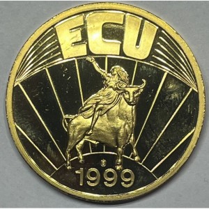 Аверс монеты Финляндия, 1 ЭКЮ, 1999, Ян Сибелиус