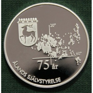Аверс монеты Финляндия, 50 евро, 1997, 75 лет Аландскому самоуправлению
