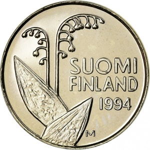 Аверс монеты Финляндия, 10 пенни, 1990-2001