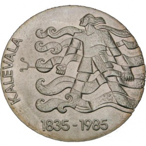 Реверс монеты Финляндия, 50 марок, 1985, 150 лет национальному эпосу "Калевала"