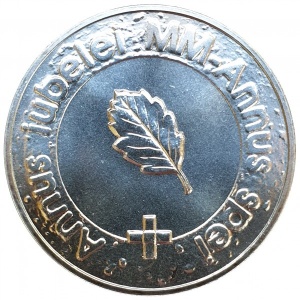 Реверс монеты Финляндия, 100 марок, 2000, Миллениум