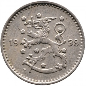 Аверс монеты Финляндия, 1 марка, 1928-1940