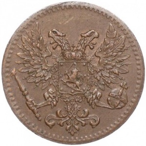 Аверс монеты Финляндия, 1 пенни, 1917