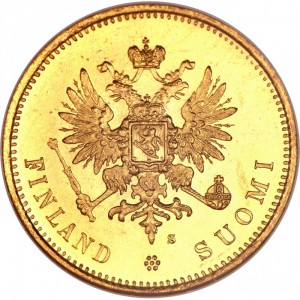 Аверс монеты Финляндия, 20 марок, 1878-1913