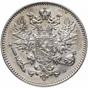 Аверс монеты Финляндия, 50 пенни, 1872-1917