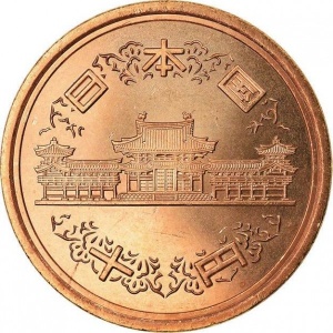 Аверс монеты Япония, 10 йен, 1989-2019