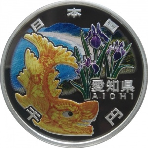 Аверс монеты Япония, 1000 йен, 2010, Айти