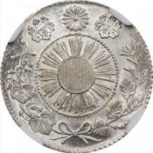Реверс монеты Япония, 5 сенов, 1870-1871