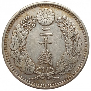 Реверс монеты Япония, 20 сенов, 1873-1905