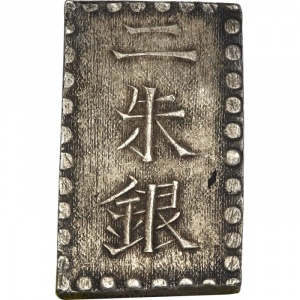 Аверс монеты Япония, 2 шу, 1859