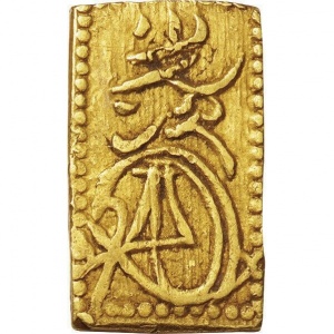 Реверс монеты Япония, 1 бу, 1601
