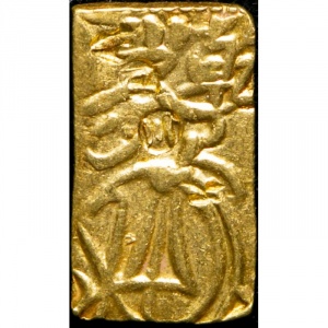 Реверс монеты Япония, 1 бу, 1710